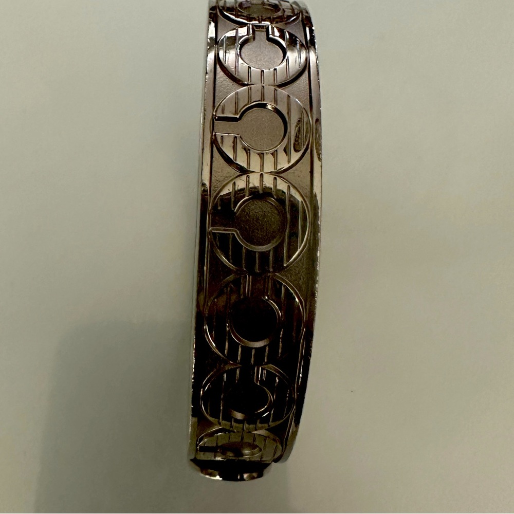Coach Sterling Silver Bangle Bracelet. Like new condition. Barely worn.